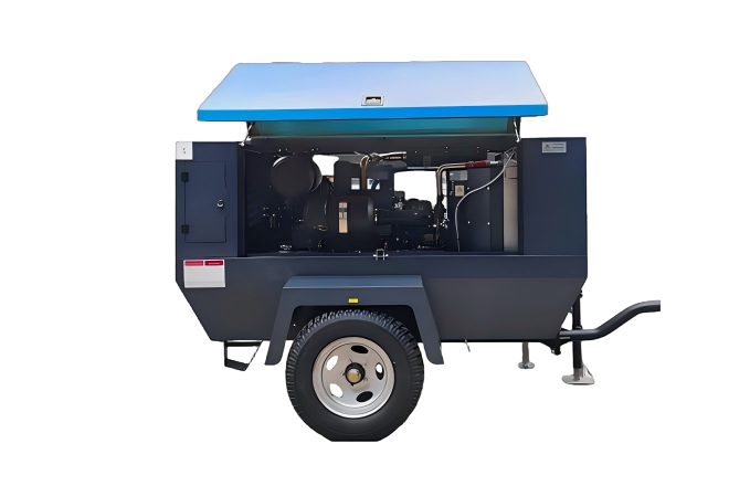Portable screw air compressor